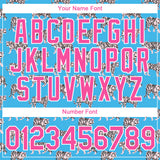 Custom Light Blue Pink-White 3D Pattern Design Tiger Performance T-Shirt