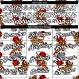 Custom White Black 3D Pattern Design Tiger Performance T-Shirt