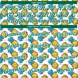 Custom White Kelly Green 3D Pattern Design Tropical Pineapple Performance T-Shirt