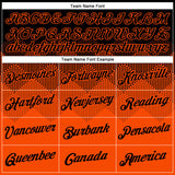 Custom Black Orange 3D Pattern Design Gradient Square Shapes Performance T-Shirt