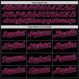 Custom Black Pink 3D Skull Fashion Authentic Baseball Jersey