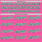 Custom Pink Kelly Green-White 3D Pattern Design Gradient Style Twinkle Star Authentic Baseball Jersey