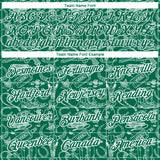 Custom Kelly Green White 3D Pattern Design Cowboy Accessory Performance T-Shirt