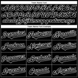 Custom Black White 3D Pattern Design Rave Skull Authentic Baseball Jersey