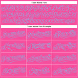 Custom Pink Light Blue 3D Pattern Design Rave Halloween Pumpkin Authentic Baseball Jersey