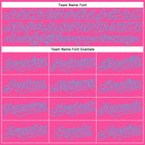 Custom Pink Sky Blue 3D Pattern Design Rave Halloween Pumpkin Authentic Baseball Jersey