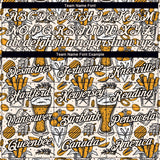 Custom Cream Black 3D Pattern Design Oktoberfest Beer Festival Performance T-Shirt