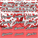 Custom Red White-Black 3D Pattern Design World AIDS Day Performance T-Shirt