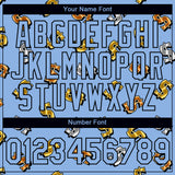 Custom Light Blue Black 3D Pattern Design Dollar Sign Money Theme Performance T-Shirt