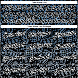 Custom Black White 3D Pattern Design Dollar Sign Money Theme Performance T-Shirt
