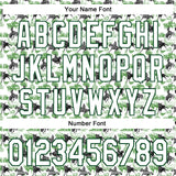 Custom White Green 3D Pattern Design Rodeo Cowboy Authentic Baseball Jersey