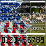 Custom Black White 3D American Flag And Duck Hunting Sports Pullover Sweatshirt Hoodie