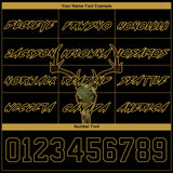 Custom Black Cmao-Old Gold 3D Deer Hunting Sports Pullover Sweatshirt Hoodie