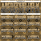Custom Stitched Old Gold Black-White 3D Pattern Design Geometric Gradient Square Shapes Sports Pullover Sweatshirt Hoodie