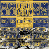 Custom Camo Yellow-Navy 3D Barbados Barbadian Flag Sports Pullover Sweatshirt Salute To Service Hoodie