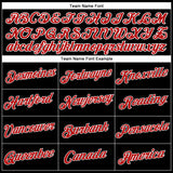 Custom Stitched Black Red-White Funny Christmas 3D Sports Pullover Sweatshirt Hoodie
