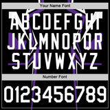 Custom Black White-Purple 3D Esports Performance T-Shirt