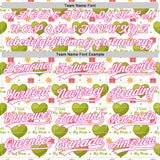 Custom White Pink 3D Pattern Design Mother's Day Love Authentic Baseball Jersey