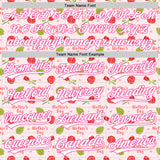 Custom Light Pink White-Pink 3D Pattern Design Mother's Day Flower Authentic Baseball Jersey