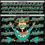 Custom Black Green-White 3D Mexican Festival Flower Skull With Sombrero Cinco de Mayo Authentic Baseball Jersey