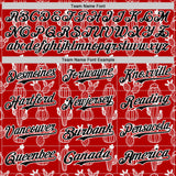 Custom Red Black-White 3D Mexican Cactus Authentic Baseball Jersey