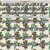 Custom Cream Black-White 3D Mexican Cactus Authentic Baseball Jersey