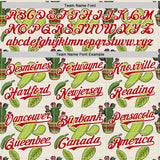 Custom Cream Red-White 3D Mexican Cactus Authentic Baseball Jersey