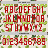 Custom Cream Red-White 3D Mexican Cactus Authentic Baseball Jersey