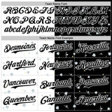Custom Black White 3D Pattern Design Space Satellite Authentic Baseball Jersey
