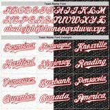 Custom Black White-Red 3D Pattern Design Constellation Space Galaxy Star Authentic Baseball Jersey
