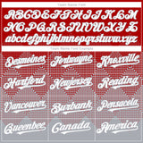 Custom Red White-Gray 3D Gradient Square Shape Authentic Baseball Jersey
