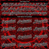 Custom Red Black-White 3D Mexico Authentic Baseball Jersey