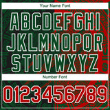 Custom Red Green-White 3D Mexico Scratch Authentic Baseball Jersey