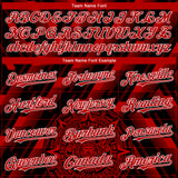 Custom Black Red-White 3D Mexico Authentic Baseball Jersey