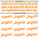 Custom White Bay Orange 3D Pattern Design Patriotic American Symbol Grand Canyon And Colorado River Authentic Baseball Jersey