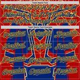 Custom Royal Yellow 3D Pattern Design Superhero Spiderman Authentic Baseball Jersey