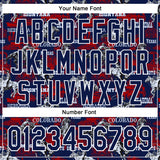 Custom Navy White 3D Pattern Design Patriotic American Spirit Rodeo Cowboy Authentic Baseball Jersey