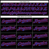 Custom Black Thunder Blue-Red 3D Patriotic Skull American Flag Authentic Baseball Jersey