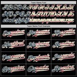 Custom Black Vintage USA Flag-White 3D Patriotic American Symbol Authentic Baseball Jersey