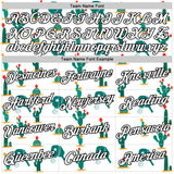 Custom White Black 3D Pickleball Paddles Balls Cactus Performance T-Shirt