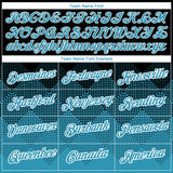 Custom Black Panther Blue-White 3D Pattern Design Gradient Square Shapes Performance T-Shirt