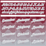 Custom Crimson Gray-White 3D Pattern Design Gradient Square Shapes Performance T-Shirt