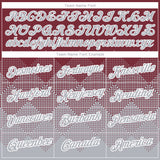 Custom Burgundy Gray-White 3D Pattern Design Gradient Square Shapes Performance T-Shirt