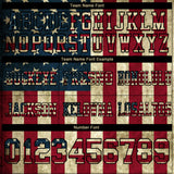 Custom Cream Vintage USA Flag Crimson-Black 3D Pattern Authentic Football Jersey