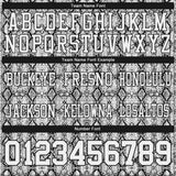 Custom White Black 3D Pattern Snakeskin Print Authentic Football Jersey