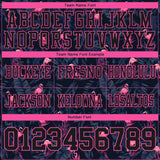 Custom Black Pink 3D Pattern Flamingo Authentic Football Jersey