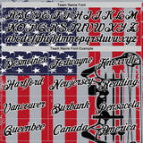 Custom Gray Black Fire Red-White 3D Pattern Design Arrow Archery Bow Target American Flag Performance T-Shirt