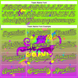 Custom Green Neon Green-Purple 3D Pattern Design Trippy Psychedelic Octopus Authentic Baseball Jersey