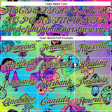 Custom Purple Neon Green 3D Pattern Design Trippy Magic Mushrooms Alien Authentic Baseball Jersey