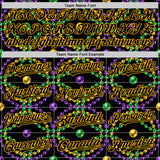 Custom Black Gold 3D Pattern Design Mardi Gras Shrove Tuesday Authentic Baseball Jersey